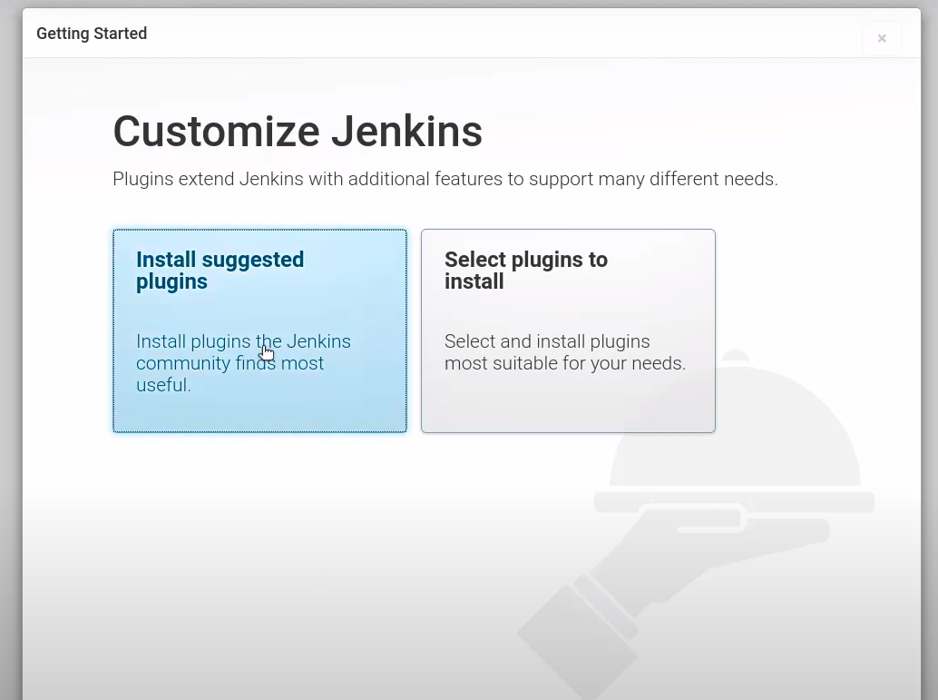 Jenkins suggested plugins setup