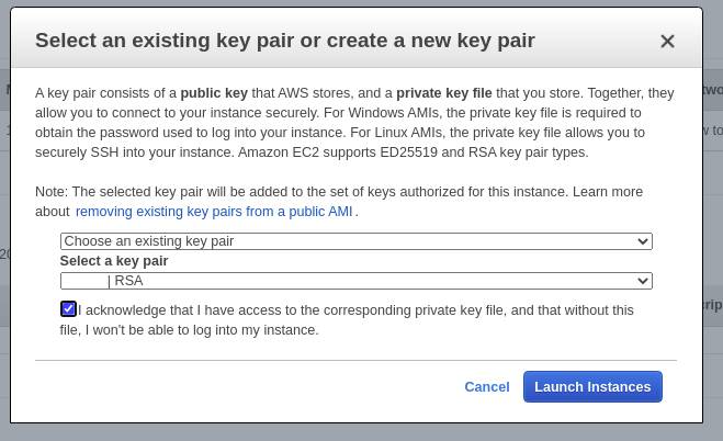 Private keys setup