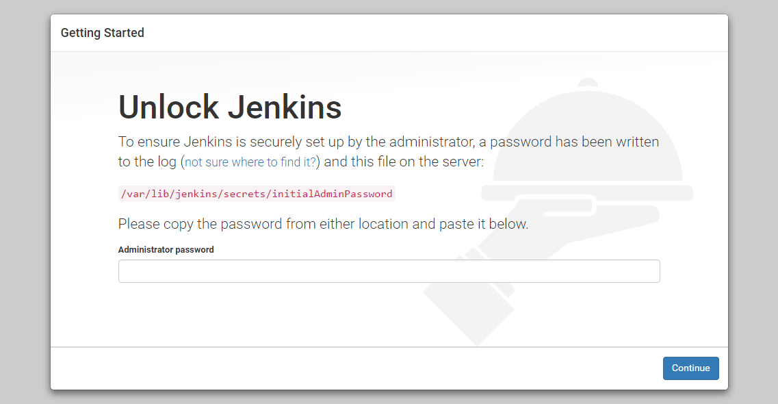 Unlock jenkins server